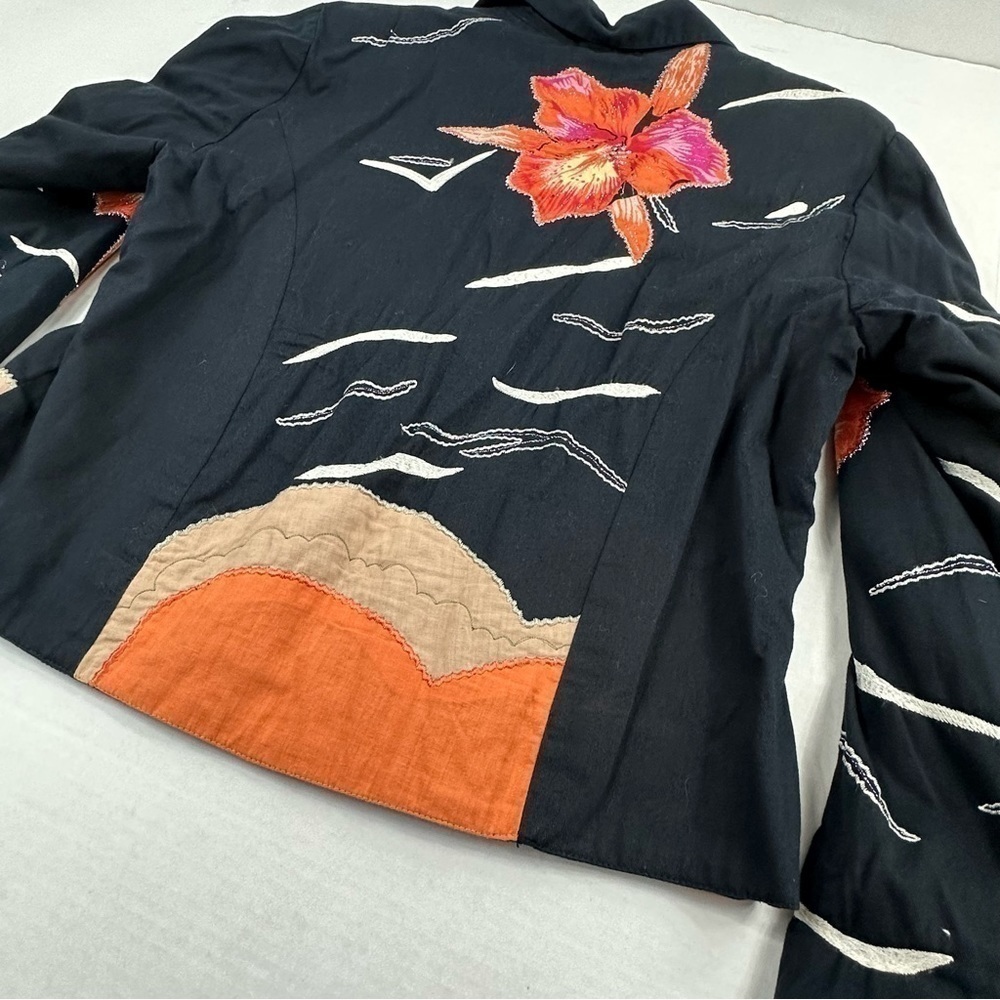 Nouveau Monde By Kaktus Floral Blazer Jacket, M - Picture 11 of 13